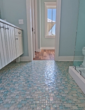 Tiled Bath in Custom Home